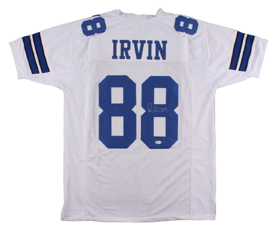Michael "Playmaker" Irvin Signed Jersey (Beckett Hologram)