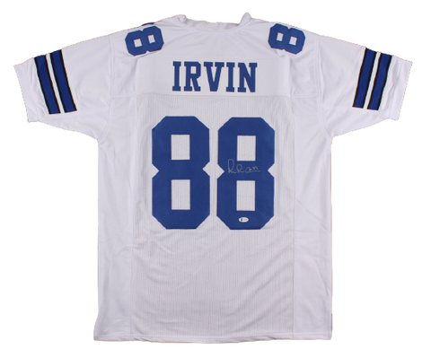 Michael "Playmaker" Irvin Signed Jersey (Beckett Hologram)