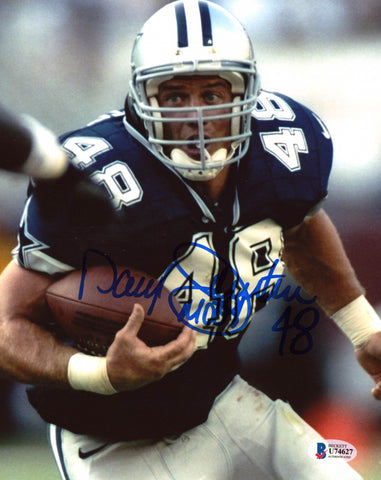 Daryl Johnston Signed  Dallas Cowboys 8x10 Photo Inscribed "Moose"     (Beckett COA)