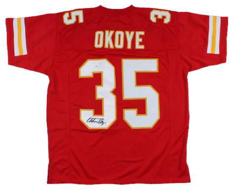 Christian Okoye Signed Jersey (JSA COA)
